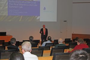 John Church at Founder's Day Lecture 2017.