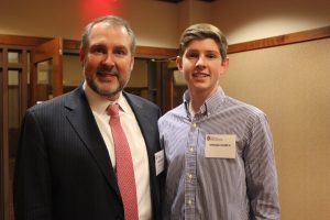 John Church and his son at Founder's Day Lecture 2017.
